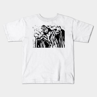 black and white Randy Macho Kids T-Shirt